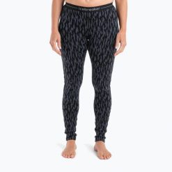 Spodnie termoaktywne damskie icebreaker Merino 260 Vertex Leggings Glacial Camo. Czarne bielizna sportowa damska Icebreaker, bez wzorów. Za 359.99 zł.