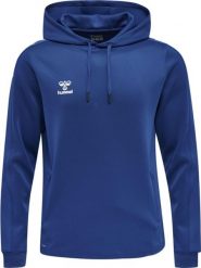 Bluza do piłki ręcznej dla dorosłych Hummel hml CORE XK poly z kapturem. Niebieskie bluzy damskie Hummel, s, bez wzorów, z materiału, klasyczne, bez ramiączek, z kapturem. Za 118.50 zł.