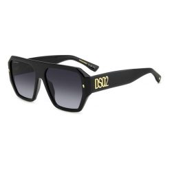 Okulary przeciwsłoneczne DSQUARED2 D2 0128/S 807 dla mężczyzn, rozmiar 58 mm. Czarne okulary przeciwsłoneczne damskie DSQUARED. Za 981.30 zł.