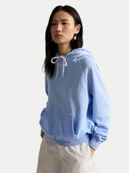 Polo Ralph Lauren Bluza 211971691503 Niebieski jasny Relaxed Fit. Niebieskie bluzy damskie Polo Ralph Lauren, xs, bez wzorów, z bawełny, bez ramiączek, bez kaptura. Za 819.99 zł.