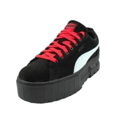 Trampki Damskie Skóra Mayze Dua Lipa. Czarne trampki i tenisówki damskie Puma, bez wzorów, z gumy, bez zapięcia. Za 149.00 zł.