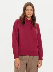 Pepe Jeans Bluza Felicity PL581462 Czerwony Regular Fit. Czerwone bluzy damskie Pepe Jeans, xs, bez wzorów, z bawełny, bez ramiączek, bez kaptura. Za 259.99 zł.