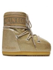 Moon Boot Śniegowce Icon Low Glitter 80D1409440 Złoty. Żółte buty zimowe męskie Moon Boot, bez wzorów, ze skóry, bez obcasa, bez zapięcia. Za 875.00 zł.