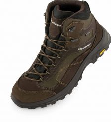 Buty męskie trekkingowe wodoodporne Garsport AVERAU MID WP. Brązowe trekkingi męskie 318, z gumy, bez zapięcia. Za 298.00 zł.