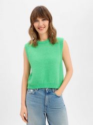 American vintage Damski sweter z dzianiny z alpaką i wełną - Vitow Kobiety Wełna zielony jednolity, M. Zielone swetry nierozpinane damskie American Vintage, m, bez wzorów, z dzianiny, vintage, bez kołnierzyka, bez ramiączek. Za 579.95 zł.