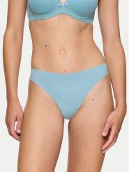 Triumph Stringi Pretty 10222212 Błękitny. Niebieskie majtki damskie Triumph, z syntetyku. Za 39.99 zł.