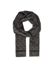 Guess Szal AW5341 POL03 Czarny. Czarne rękawiczki damskie Guess, z aplikacjami, z poliesteru. Za 199.99 zł.