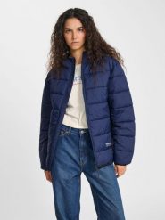 Kurtka puchowa Hummel Lightweight. Niebieskie kurtki sportowe damskie Hummel, na jesień, m, bez wzorów, z materiału, bez ramiączek, bez kaptura, trekkingowe. Za 385.50 zł.