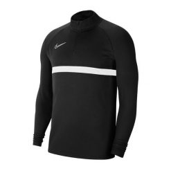 Męska Koszulka Academy 21 DriFIT Drill Top. Czarne bluzy męskie Nike, m, bez wzorów, bez ramiączek, bez kaptura. Za 152.99 zł.