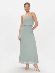 Vila Sukienka wieczorowa Milina 14094089 Zielony Regular Fit. Zielone sukienki damskie Vila, bez wzorów, z syntetyku, wizytowe, bez kołnierzyka, bez ramiączek. Za 149.99 zł.