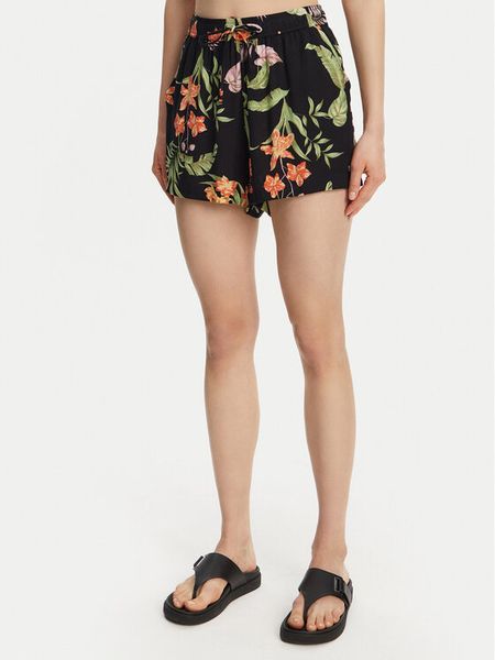 Roxy Szorty materiałowe ERJNS03585 Czarny Regular Fit. Czarne szorty damskie Roxy, bez wzorów, z materiału. Za 99.99 zł.
