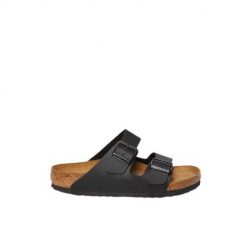 Klapki turystyczne uniseks Birkenstock Arizona 551251 Black. Czarne klapki damskie Birkenstock, bez wzorów, z materiału, bez zapięcia. Za 359.00 zł.