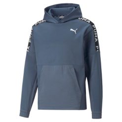 Puma Bluza Fit Pwrfleece 52212418. Niebieskie bluzy męskie Puma, m, bez wzorów, bez ramiączek, bez kaptura. Za 182.99 zł.