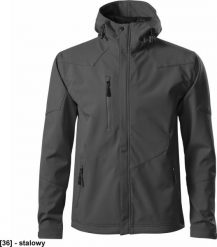 MALFINI Nano 531 - ADLER - Softshell kurtka męska, 280 g/m, 100% poliester, - stalowy M. Szare kurtki męskie MALFINI, m, bez wzorów, z poliesteru, bez kaptura. Za 224.13 zł.