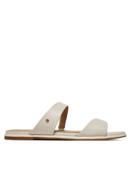 MICHAEL Michael Kors Klapki Jaida 40S5JDFS1L Écru. Klapki damskie MICHAEL Michael Kors, bez wzorów, ze skóry, bez obcasa, bez zapięcia. Za 569.99 zł.