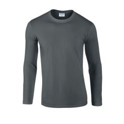 Koszulka Z Długim Rękawem Dla Dorosłych Unisex Soft Touch. Brązowe bluzki damskie GILDAN, s, bez wzorów, sportowe, bez kołnierzyka, bez ramiączek. Za 49.99 zł.