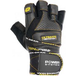 Rękawiczki na siłownię POWER SYSTEM Ultimate. Żółte rękawiczki męskie POWER SYSTEM, bez wzorów. Za 79.00 zł.