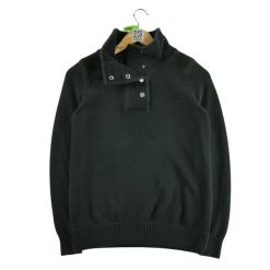 Damski czarny sweter. Czarne swetry nierozpinane damskie Ralph Lauren, s, bez wzorów, bez kołnierzyka, bez ramiączek. Za 59.60 zł.