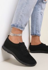 Czarne Buty Sportowe Phalithoe. Czarne obuwie sportowe damskie Renee, bez wzorów, bez zapięcia. Za 44.99 zł.