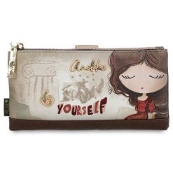 Brązowy Damski Portfel Anekke Muse. Brązowe portfele damskie Anekke. Za 199.00 zł.