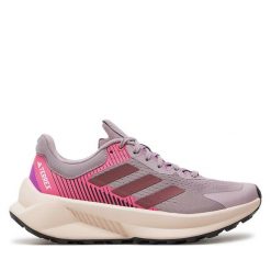Buty do biegania adidas. Fioletowe obuwie sportowe damskie Adidas, bez wzorów, bez zapięcia, do biegania, Adidas Terrex. Za 399.99 zł.