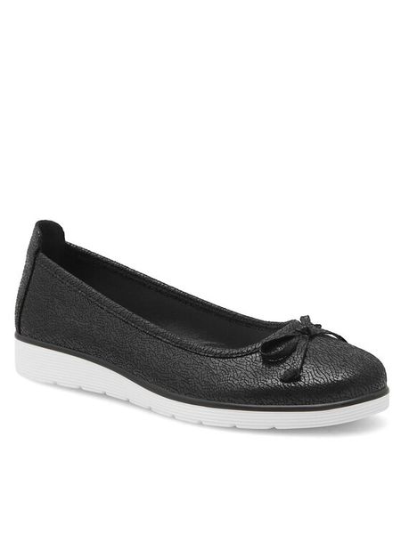 Clara Barson Baleriny WYL3650-3 Czarny. Czarne balerinki damskie Clara Barson, bez wzorów, ze skóry, bez obcasa, bez zapięcia. Za 69.99 zł.