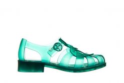 Sandały Melissa Heart Sandal Capetos AD Green Transparent 010407, Zielony, Guma - 35-36. Zielone sandały damskie Melissa, bez wzorów, z gumy, bez obcasa, bez zapięcia. W wyprzedaży za 179.10 zł.