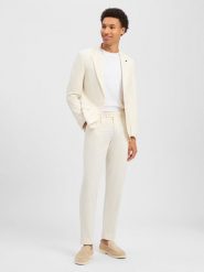 Finshley & Harding London Garnitur - Brixdon-11-Hudson Mężczyźni Slim Fit biały, 54. Białe garnitury męskie Finshley & Harding London, m, bez wzorów, eleganckie. Za 479.95 zł.