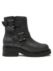 Clarks Botki Rebelle Buckle 26178889 Srebrny. Szare botki damskie Clarks, bez wzorów, ze skóry, bez obcasa, na płaskiej podeszwie, bez zapięcia. Za 649.99 zł.