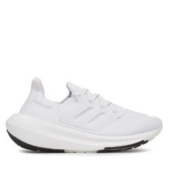 Buty do biegania adidas. Białe obuwie sportowe damskie Adidas, bez wzorów, bez zapięcia, do biegania. Za 829.99 zł.