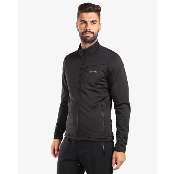 Męska elastyczna warstwa środkowa Kilpi ERIN-M. Czarne bluzy męskie Kilpi, na zimę, m, bez wzorów, sportowe, bez ramiączek, bez kaptura. Za 256.81 zł.