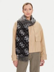 Guess Szalik AM9561POL03 Szary. Szare rękawiczki damskie Guess, z aplikacjami, z materiału. Za 239.99 zł.