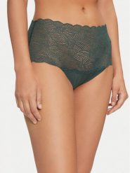 Chantelle Figi klasyczne z wysokim stanem Soft Stretch C11G80 Zielony. Zielone majtki damskie Chantelle, z syntetyku. Za 99.99 zł.