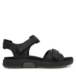 Sandały Josef Seibel. Czarne sandały męskie Josef Seibel, bez wzorów, bez zapięcia. Za 439.99 zł.