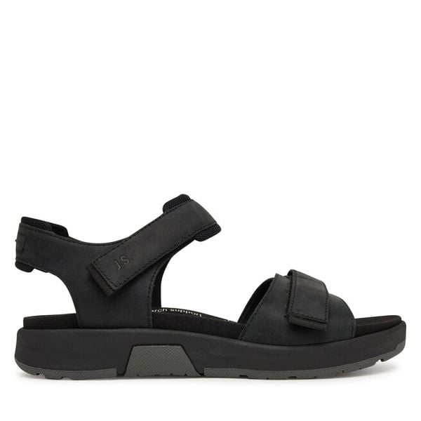 Sandały Josef Seibel. Czarne sandały męskie Josef Seibel, bez wzorów, bez zapięcia. Za 324.99 zł.