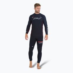 Longsleeve do pływania męski Jetpilot Rx Vault Rashie. Czarne szorty męskie JETPILOT, bez wzorów, sportowe. Za 179.99 zł.