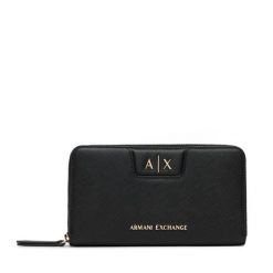 Portfel Armani Exchange. Czarne portfele damskie Armani Exchange. Za 404.99 zł.