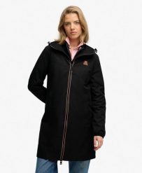 Superdry Długa Kurtka Windbreaker Luźny Krój (Czarna). Czarne kurtki męskie Superdry, bez wzorów, z materiału. Za 477.90 zł.