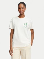 Napapijri T-Shirt Bliss NP0A8AVF Kremowy Regular Fit. Białe t-shirty damskie Napapijri, xl, bez wzorów, z bawełny, bez kołnierzyka, bez ramiączek. Za 159.99 zł.