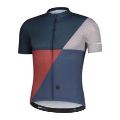 Koszulka z krótkim rękawem IRODORI, niebieski indygo. Niebieskie koszulki sportowe męskie Shimano, bez wzorów, bez ramiączek, rowerowe. Za 329.90 zł.