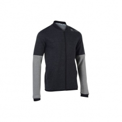 Bluza Soft 500 Ciemnoszara. Szare bluzy damskie ARTENGO, xl, bez wzorów, z bawełny, bez ramiączek, bez kaptura. W wyprzedaży za 49.99 zł.