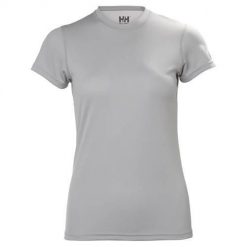 Koszulka sportowa damska Helly Hansen W Tech Tshirt. Szare koszulki sportowe damskie Helly Hansen, m, bez wzorów, z poliesteru, bez ramiączek, trekkingowe. Za 179.00 zł.