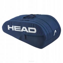 Torba tenisowa Head Base Racquet L granatowa. Niebieskie torby sportowe męskie Head, bez wzorów, z materiału, duże. Za 229.00 zł.