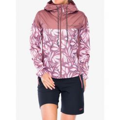 Kurtka wiatrówka damska Columbia Flash Challenger Novelty Windbreaker. Czerwone kurtki sportowe damskie Columbia, bez wzorów, z softshellu, bez ramiączek, bez kaptura, trekkingowe. Za 193.99 zł.