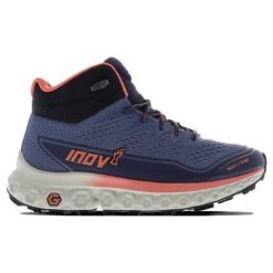 Buty turystyczne damskie Inov-8 RocFly G 390. Niebieskie obuwie trekkingowe damskie Inov-8, bez zapięcia. Za 860.00 zł.