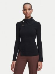 Rinascimento Sweter CFM0012355003 Czarny Slim Fit. Czarne swetry nierozpinane damskie Rinascimento, m, bez wzorów, z syntetyku, bez kołnierzyka, bez ramiączek. Za 519.99 zł.