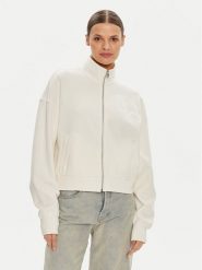 Calvin Klein Jeans Bluza Satin Applique J20J223922 Écru Relaxed Fit. Bluzy damskie Calvin Klein Jeans, xl, bez wzorów, z jeansu, bez ramiączek, bez kaptura. Za 389.99 zł.