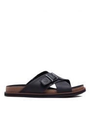 Timberland Klapki Amalfi Vibes Cross Slide TB0A2B65015 Czarny. Czarne klapki męskie Timberland, bez wzorów, ze skóry, bez zapięcia. Za 269.99 zł.