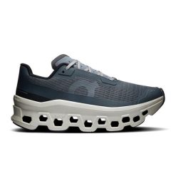 ON Cloudmonster Void W Stone | Glacier Buty damskie do biegania. Szare obuwie sportowe damskie On, bez wzorów, z materiału, bez zapięcia, do biegania. Za 549.99 zł.