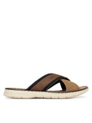 Bugatti Klapki 315-A32861469 Beżowy ciemny. Brązowe klapki męskie Bugatti, bez wzorów, ze skóry, bez zapięcia. Za 169.99 zł.